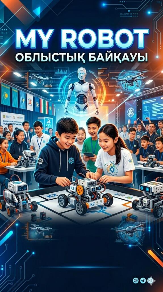 🤖 «My Robot» облыстық байқауы өз мәресіне жетті! Облысымыздың дарынды&hellip;