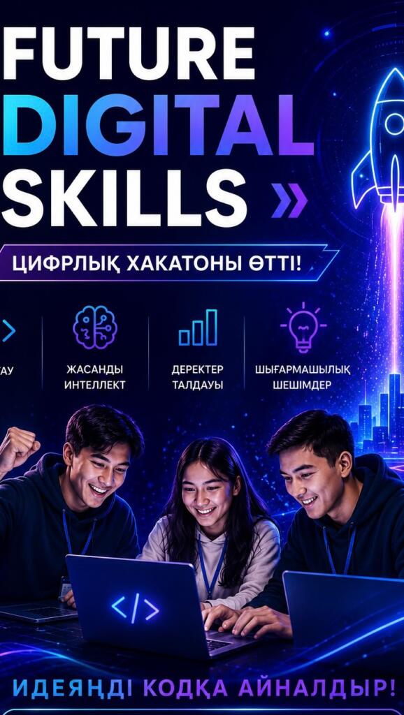 🚀 **«Future Digital Skills» цифрлық хакатоны өтті!** 2026 жылғы 19&hellip;