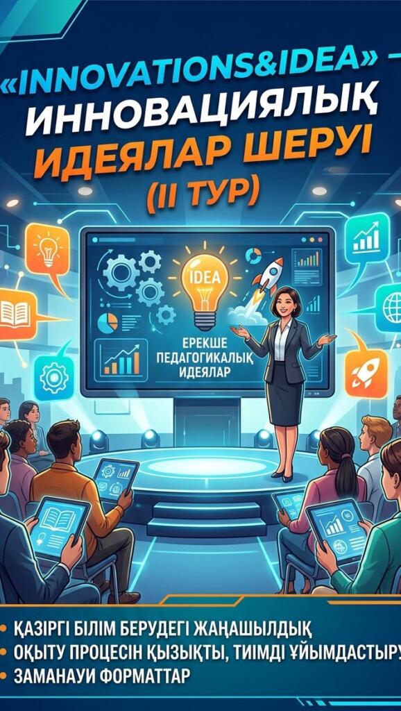 💡 «INNOVATIONS&IDEA» – инновациялық идеялар шеруі (ІІ тур) Бүгін мен&hellip;